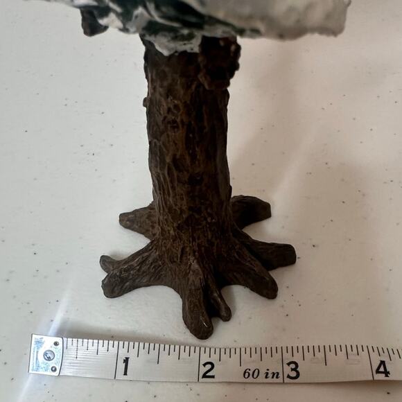 Department 56 Christmas Village Accessory 10.5" Green Snow Pole Pine Tree - Picture 5 of 6